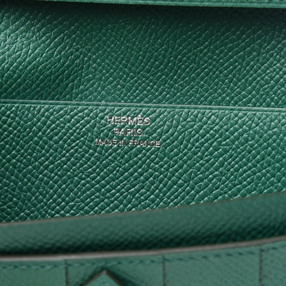 Hermes Epsom Bearn Gusset Wallet Vert Vertigo 5 of 6