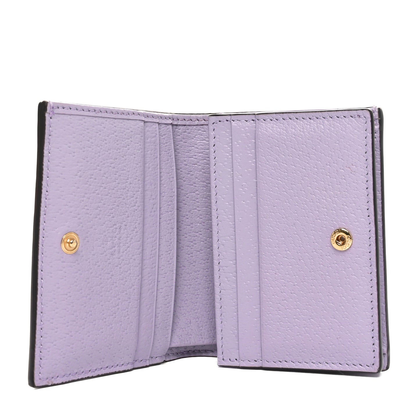 Monogram Jumbo GG Textured Dollar Calfskin Ophidia Card Case Beige Lapis