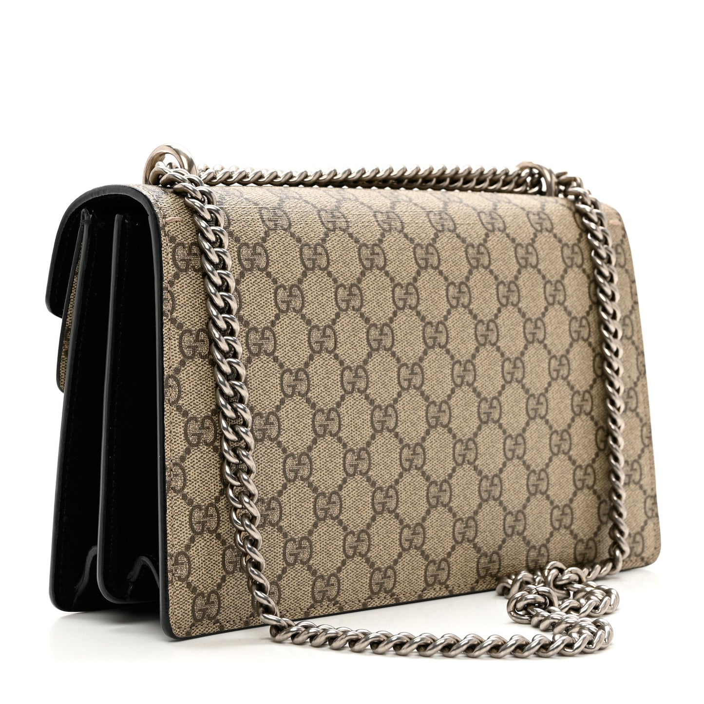 GG Supreme Monogram Small Dionysus Shoulder Bag Black