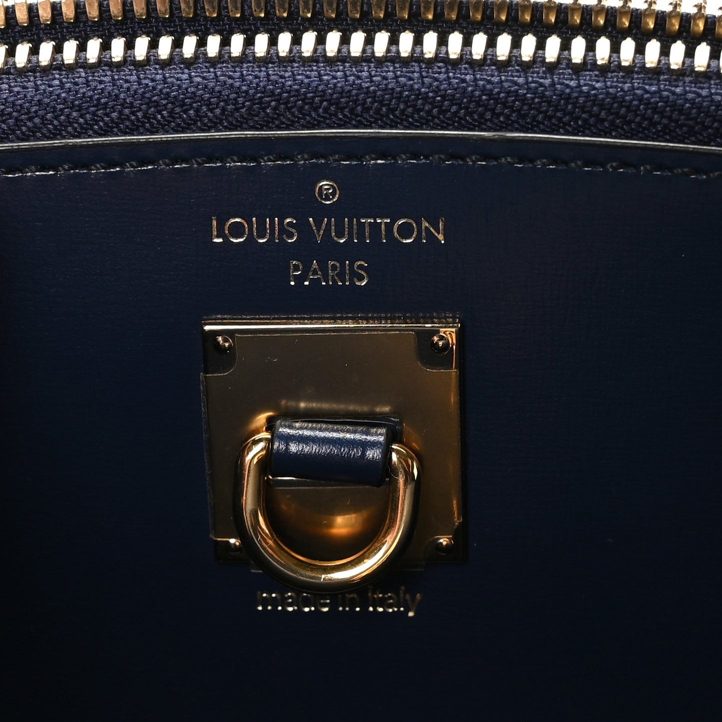 Calfskin Monogram Striped City Steamer PM Blue