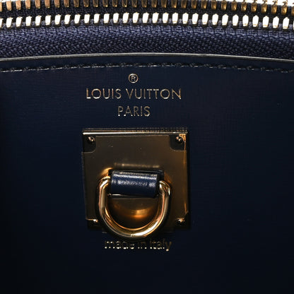 Louis Vuitton Calfskin Monogram Striped City Steamer PM Blue 6 of 8