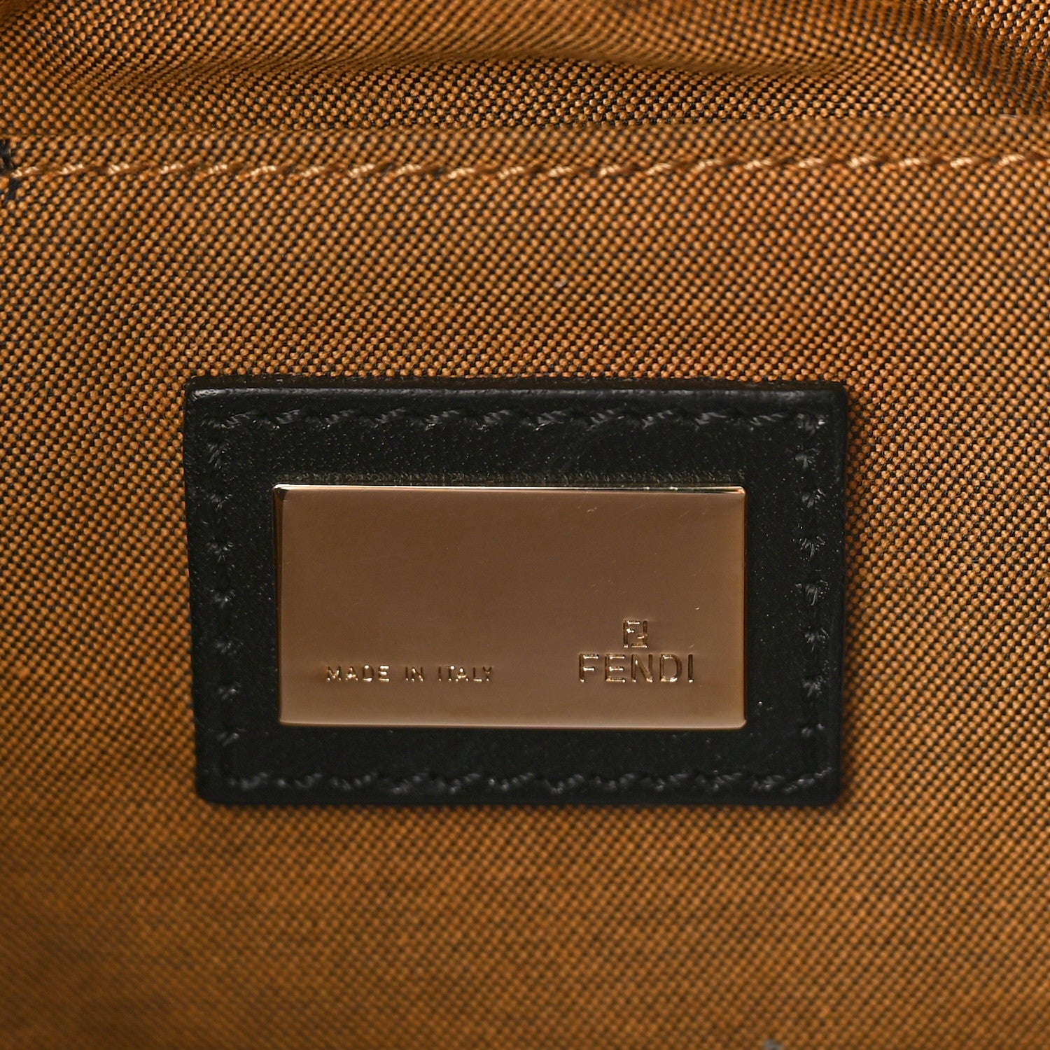 Fendi Zucca Small Chef Shoulder Bag Tobacco 6 of 8