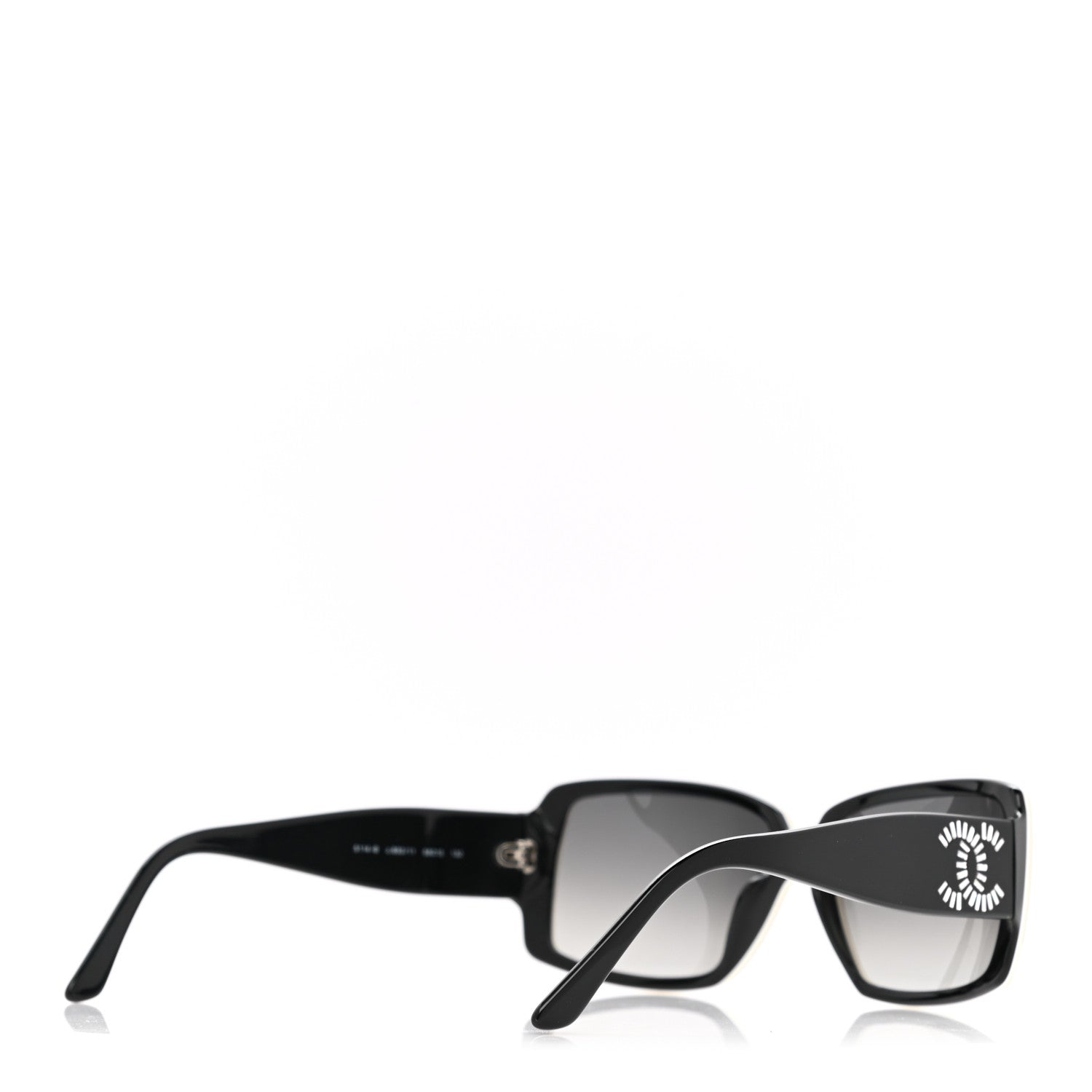 Chanel Crystal Baguette CC Sunglasses 5114-B Beige Black 4 of 9