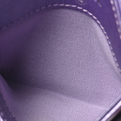 Chanel Metallic Lambskin Quilted Card Holder Light Purple 5 of 10