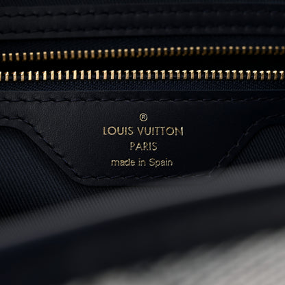 Louis Vuitton Monoglam Neverfull MM Blue 7 of 11