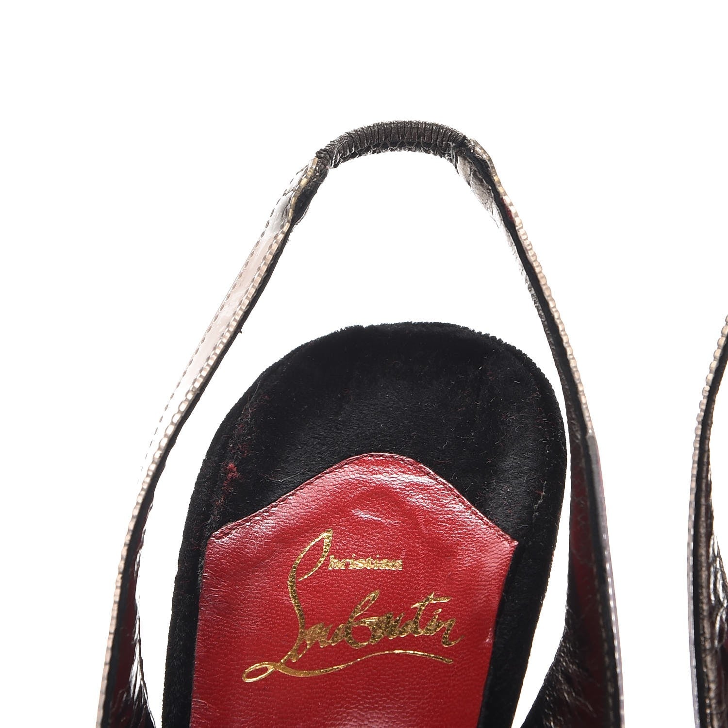 Christian Louboutin PVC Velvet Winter Trash 150 Pumps 41 Black 11 of 13