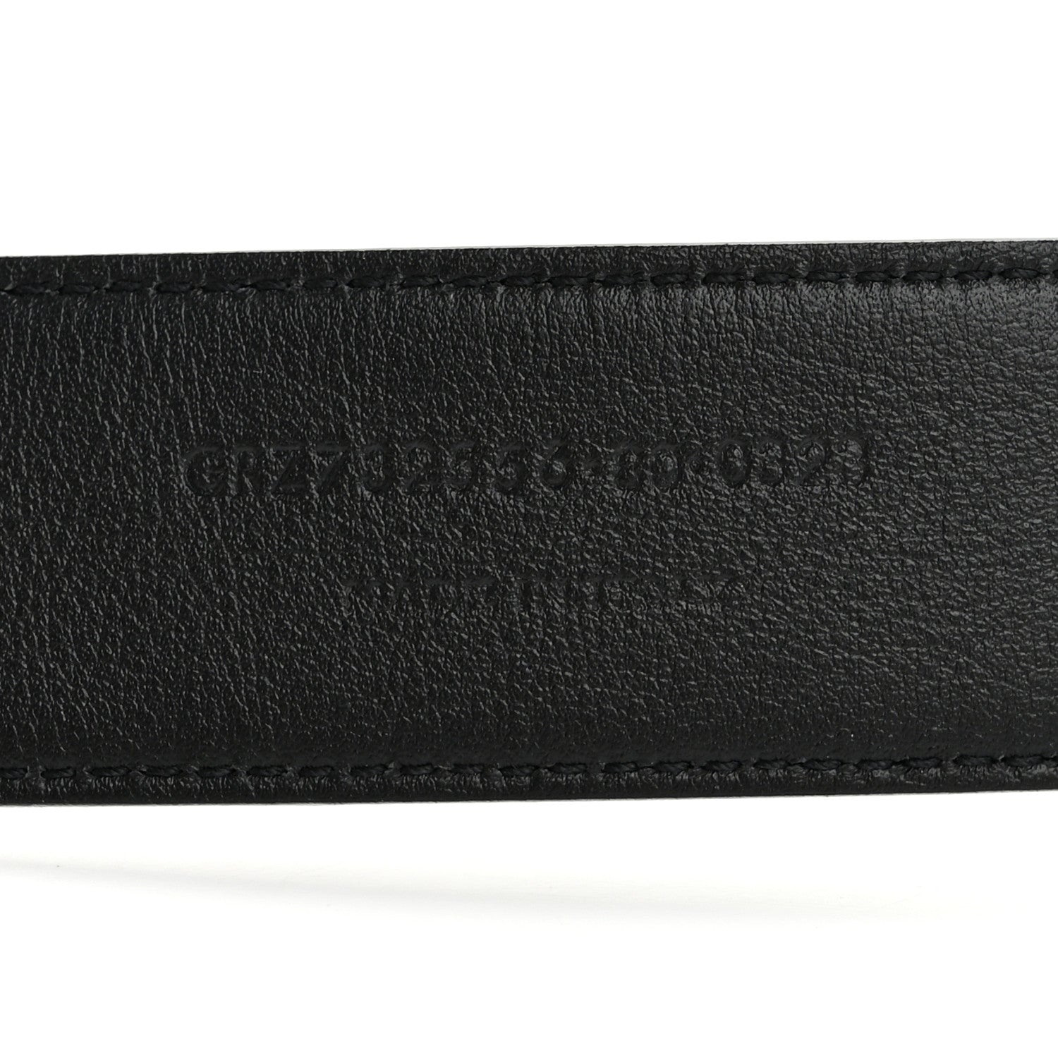 Saint Laurent Smooth Calfskin Monogram Square Buckle Belt 80 Black 6 of 8