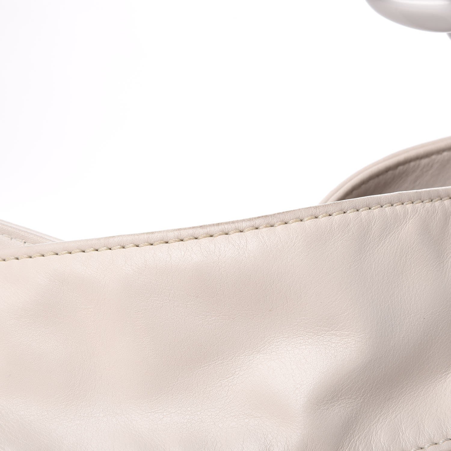 Chanel Calfskin Modern Chain Rhodoid Hobo White 10 of 11