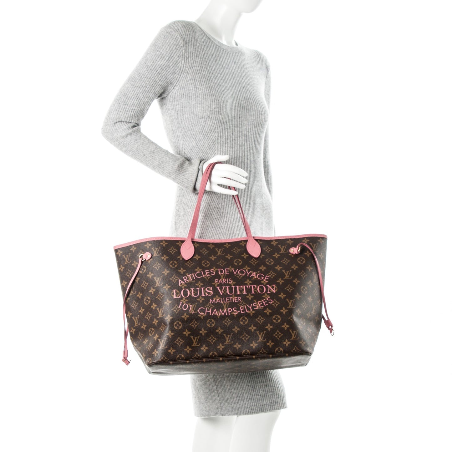 Monogram Articles de Voyage Ikat Neverfull GM Rose Velours