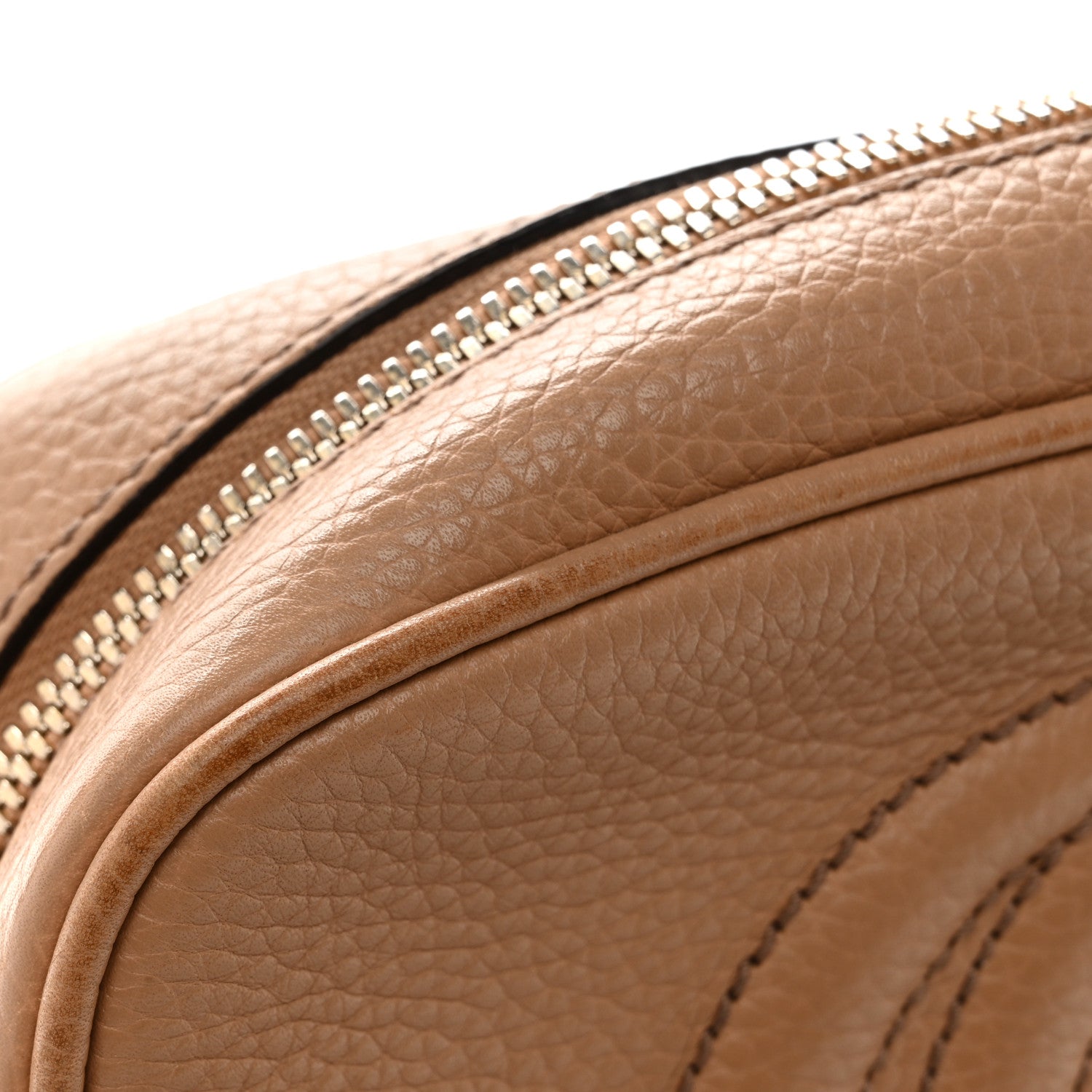 Gucci Pebbled Calfskin Small Soho Disco Bag Camelia 14 of 16