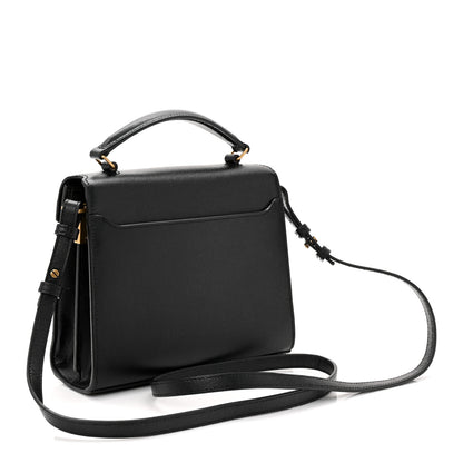Saint Laurent Grain De Poudre Mini Classic Monogram Cassandra Top Handle Black 3 of 10