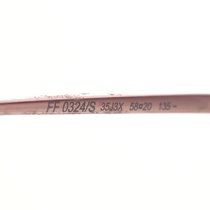 Fendi Crystal Round Sunglasses FF0324/S Rose 7 of 8