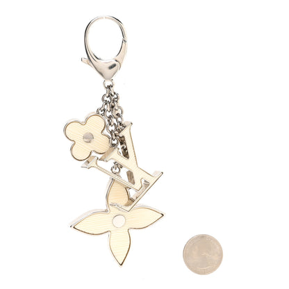 Louis Vuitton Fleur d Epi Bag Charm Ivory 2 of 4