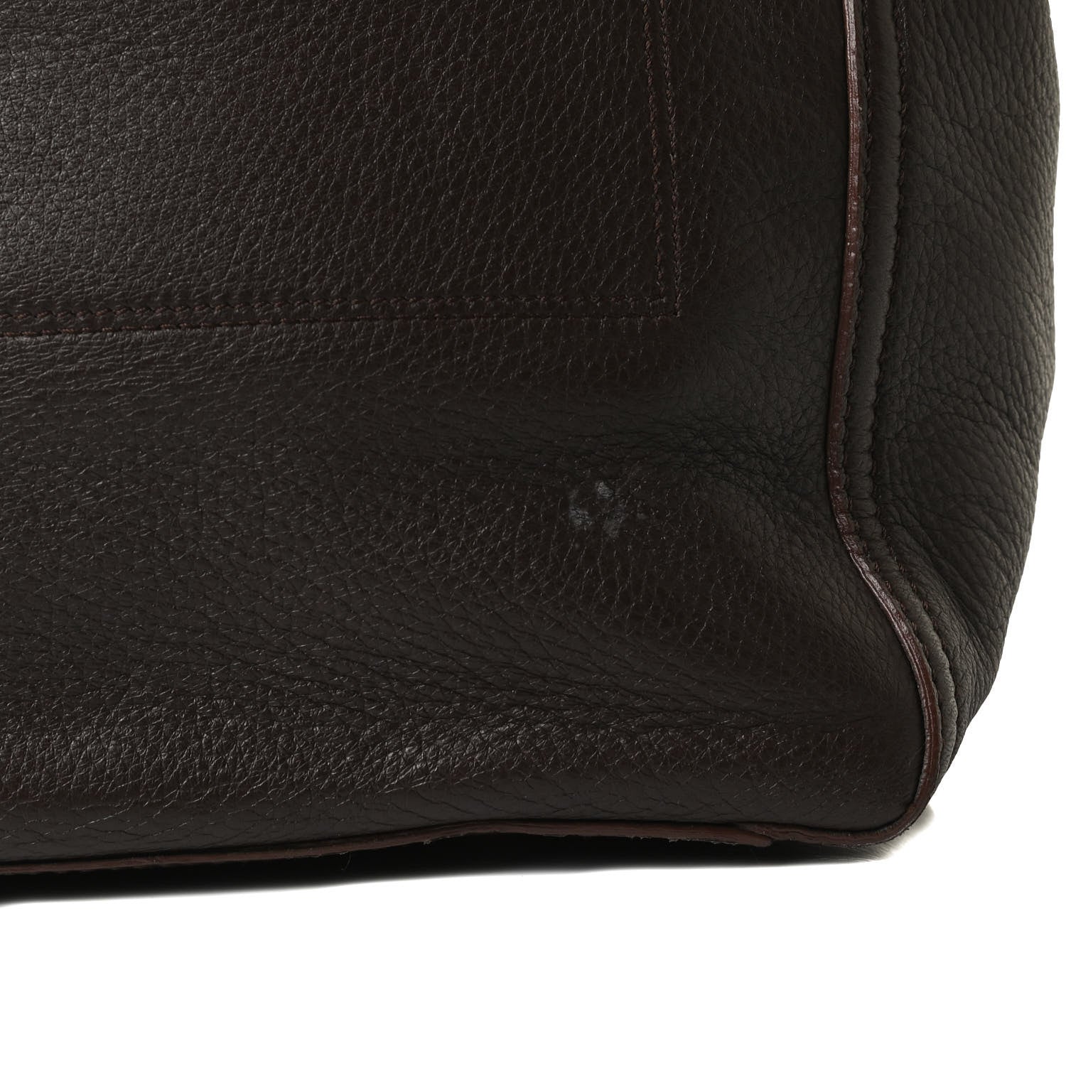 Saint Laurent Calfskin XL Downtown Tote Brown 10 of 19