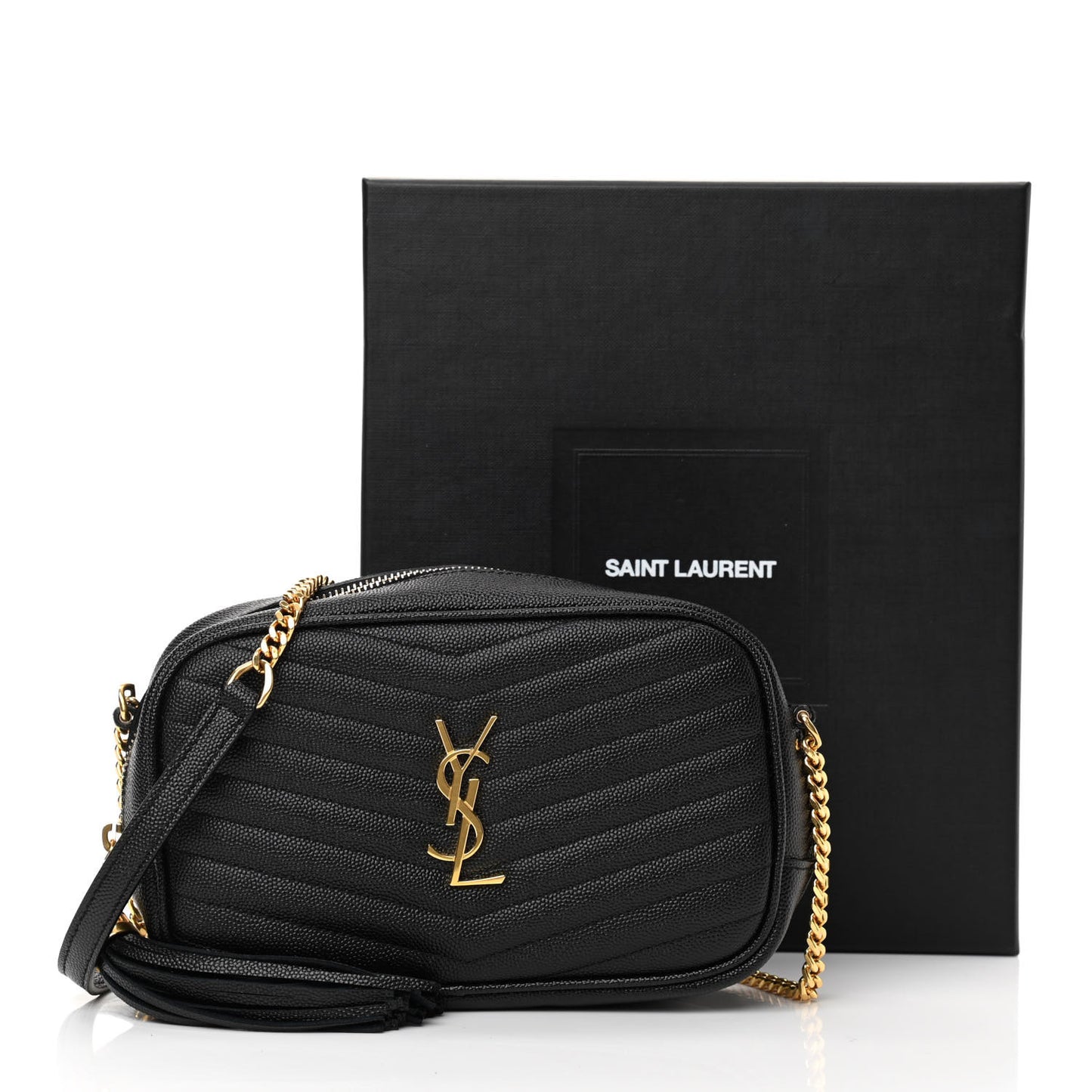 Grain De Poudre Matelasse Monogram Mini Lou Camera Bag Black