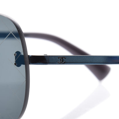 Chanel Pilot Aviator Sunglasses 4218 Blue 5 of 8