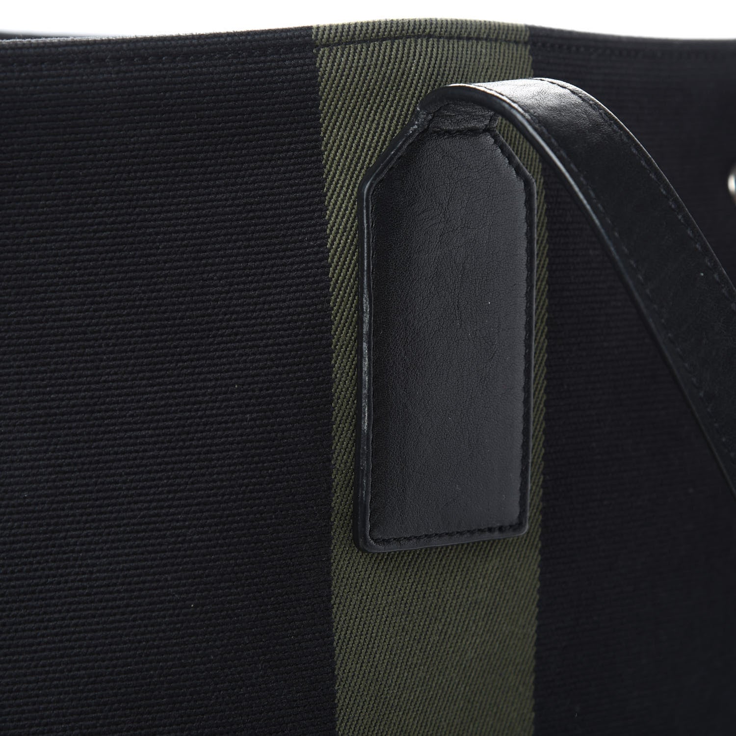 Saint Laurent Canvas Beach Shopping East West Tote Black 13 of 15