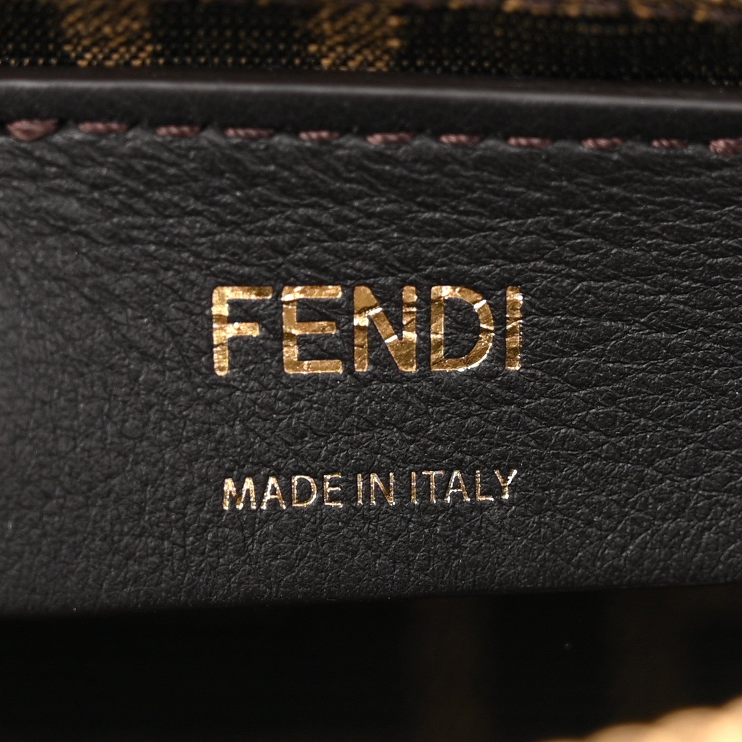 Fendi Vitello King Plexiglass Logo Embossed Mini By The Way Top Handle Boston Bag Black 6 of 10