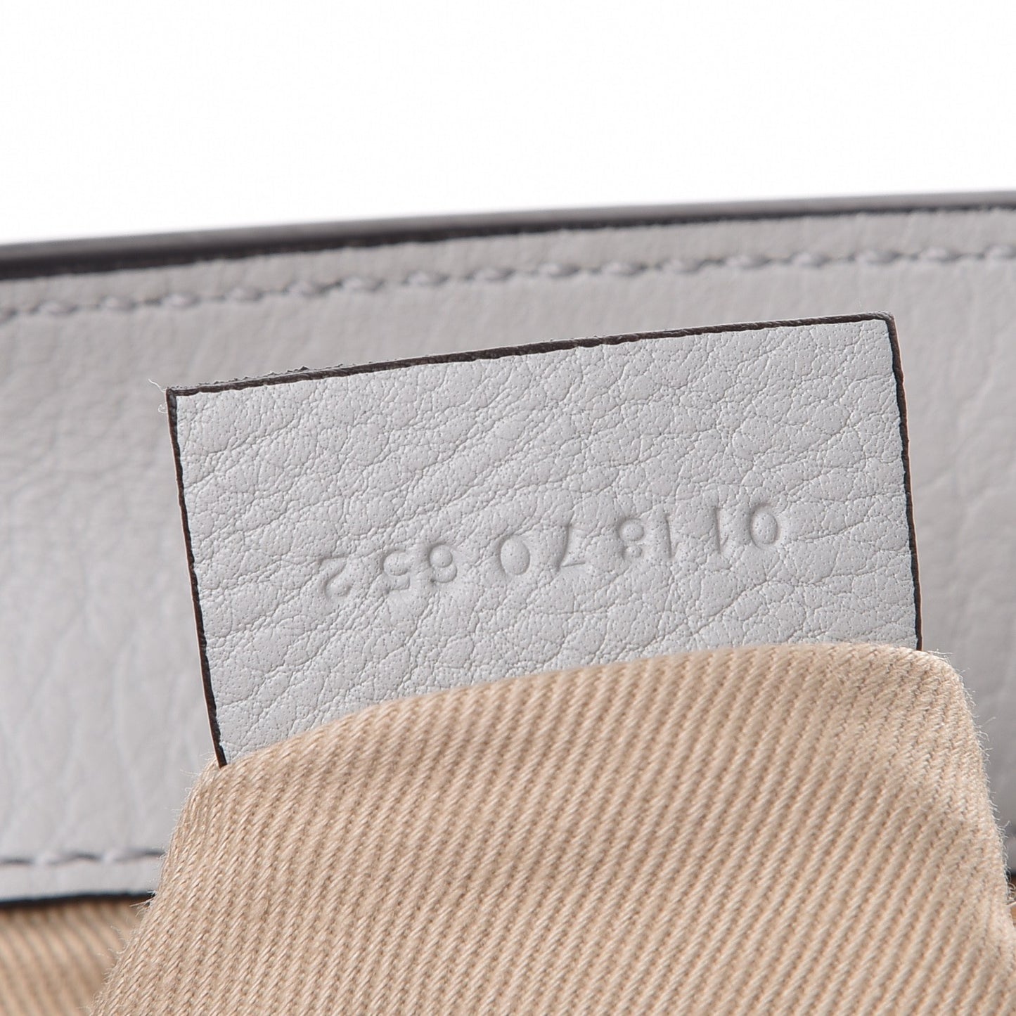 Suede Calfskin Small Faye Backpack Airy Grey