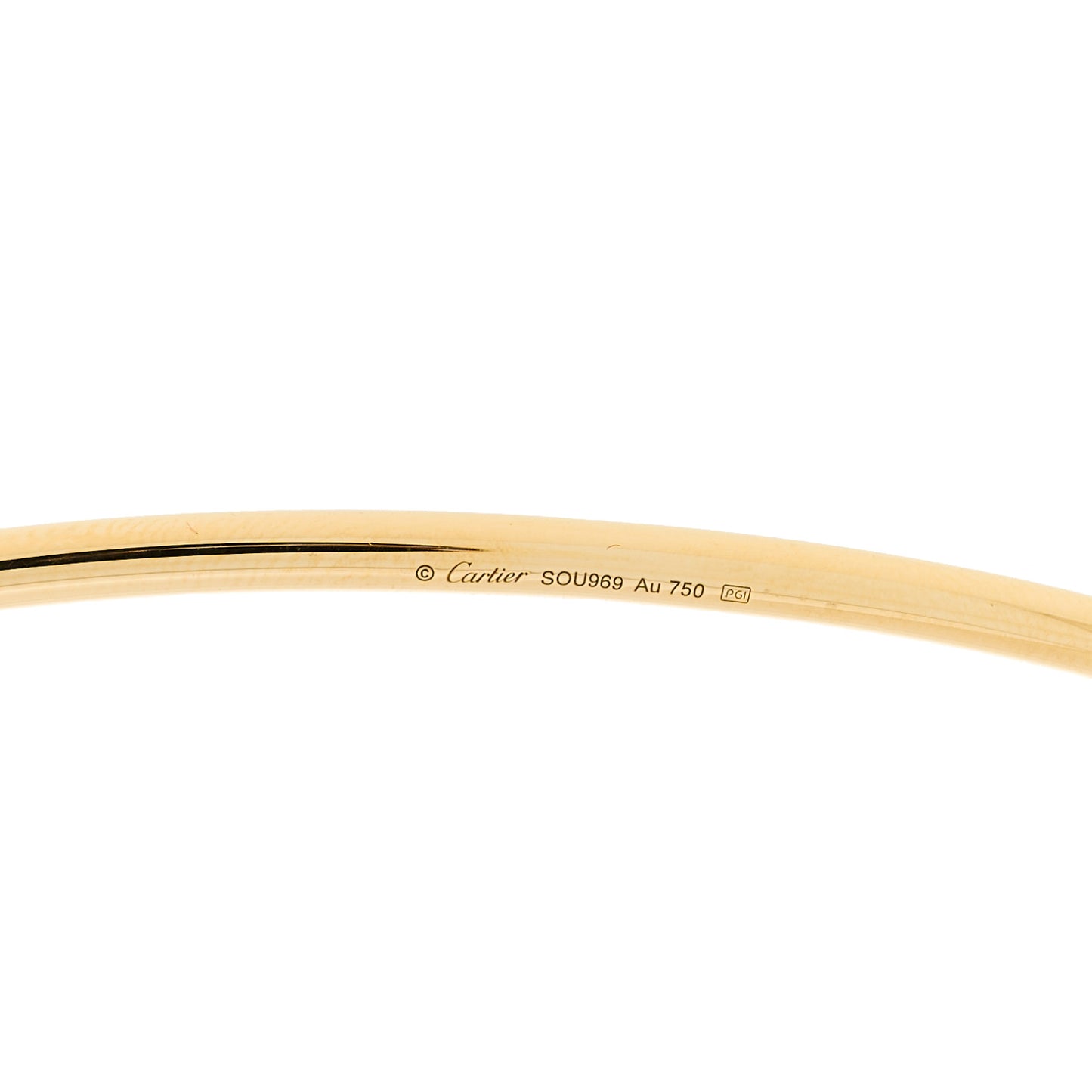 18K Yellow Gold 3mm Juste Un Clou Necklace
