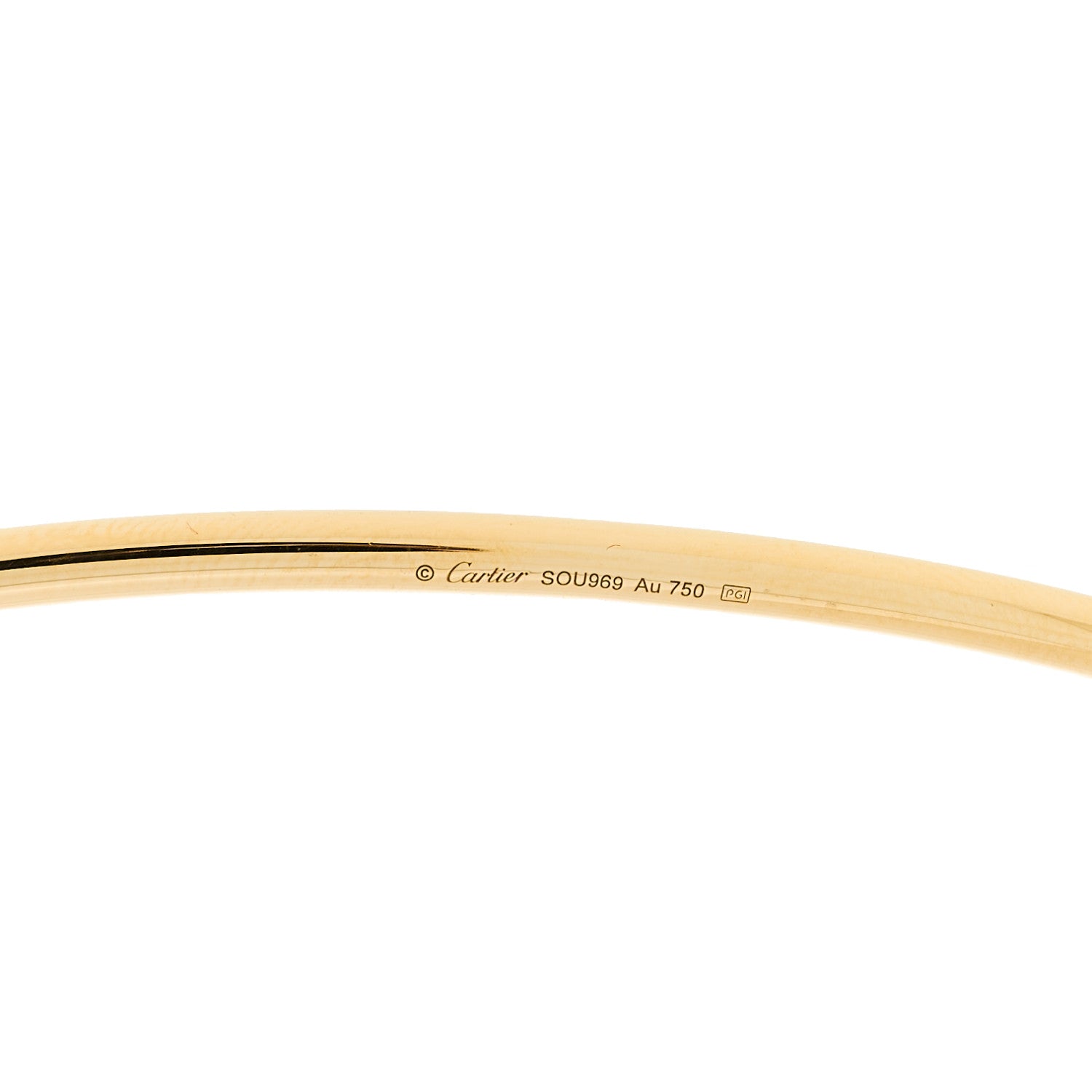 Cartier 18K Yellow Gold 3mm Juste Un Clou Necklace 4 of 5