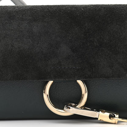 Chloe Suede Calfskin Mini Faye Shoulder Bag Intense Green 7 of 10