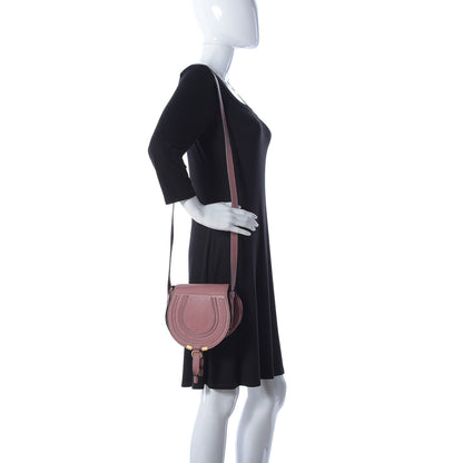 Chloe Calfskin Mini Marcie Round Crossbody Bag Rusty Pink 2 of 11