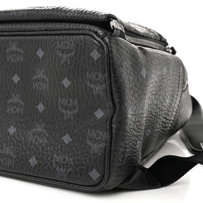 MCM Visetos Dual Stark Cyber Flash Backpack Black 9 of 10