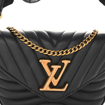 Louis Vuitton Calfskin New Wave Multi Pochette Black 8 of 10