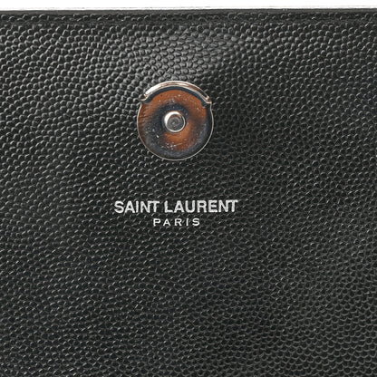 Saint Laurent Grain De Poudre Studded Medium Monogram Kate Satchel Black 7 of 10