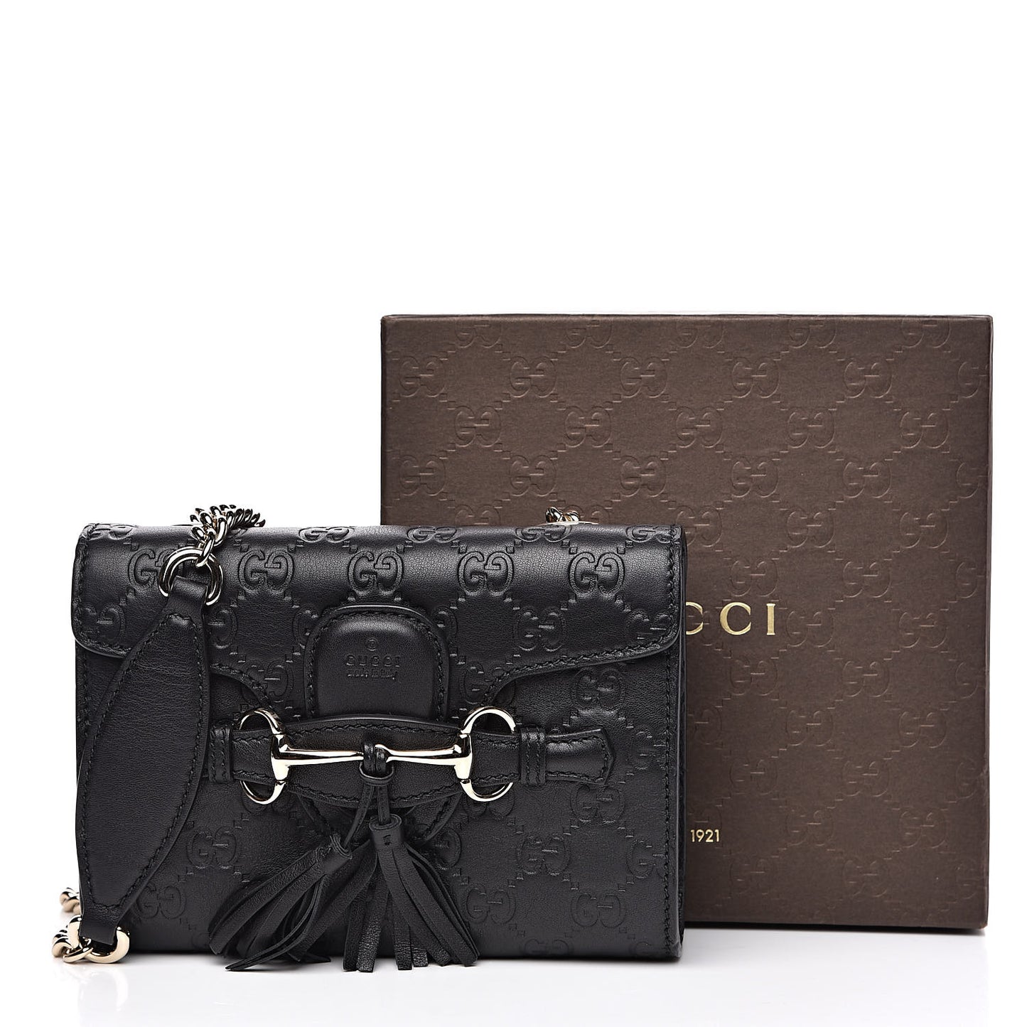 Guccissima Mini Emily Shoulder Bag Black
