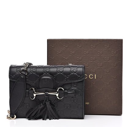 Gucci Guccissima Mini Emily Shoulder Bag Black 13 of 13