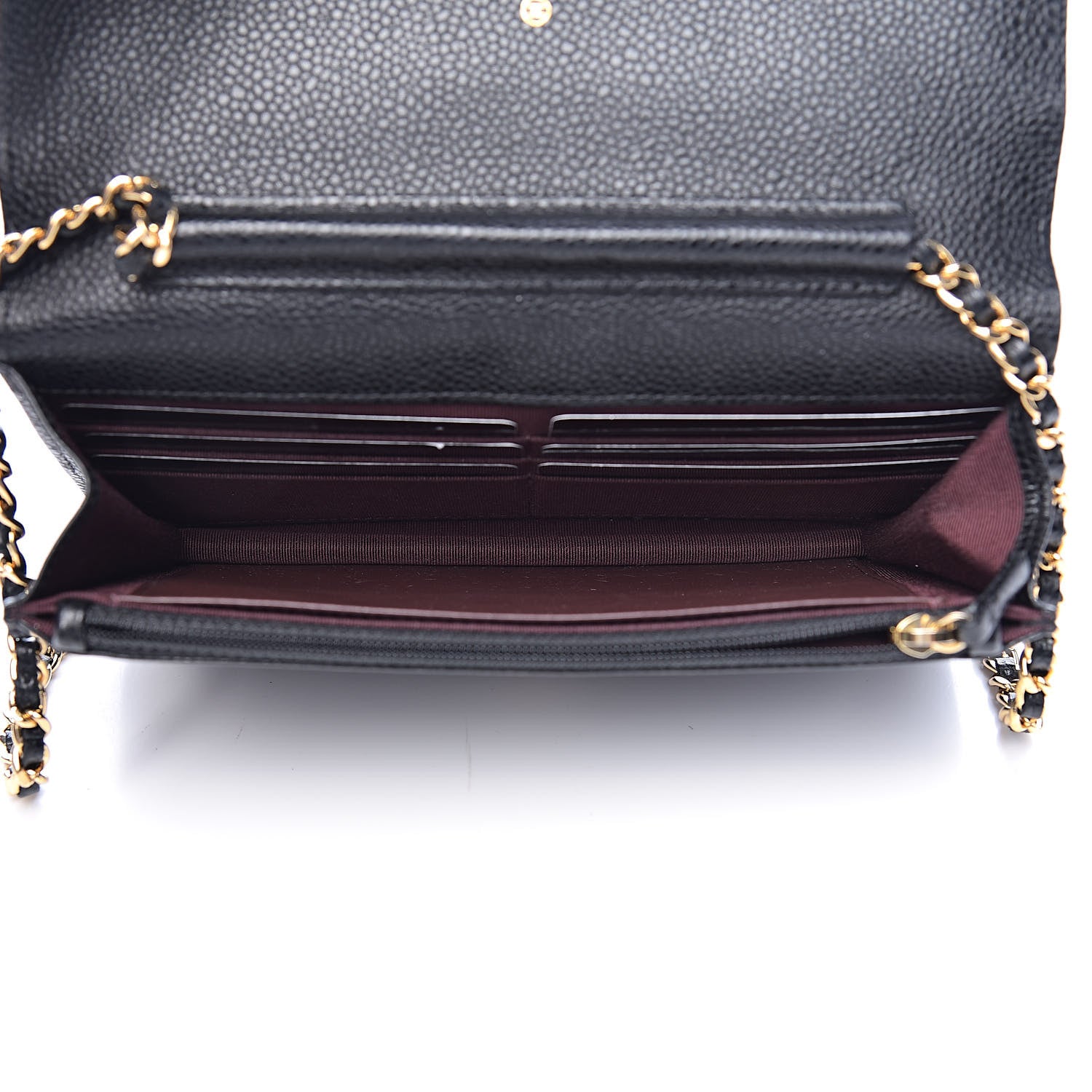 Chanel Caviar Quilted Wallet On Chain WOC Black 5 of 12