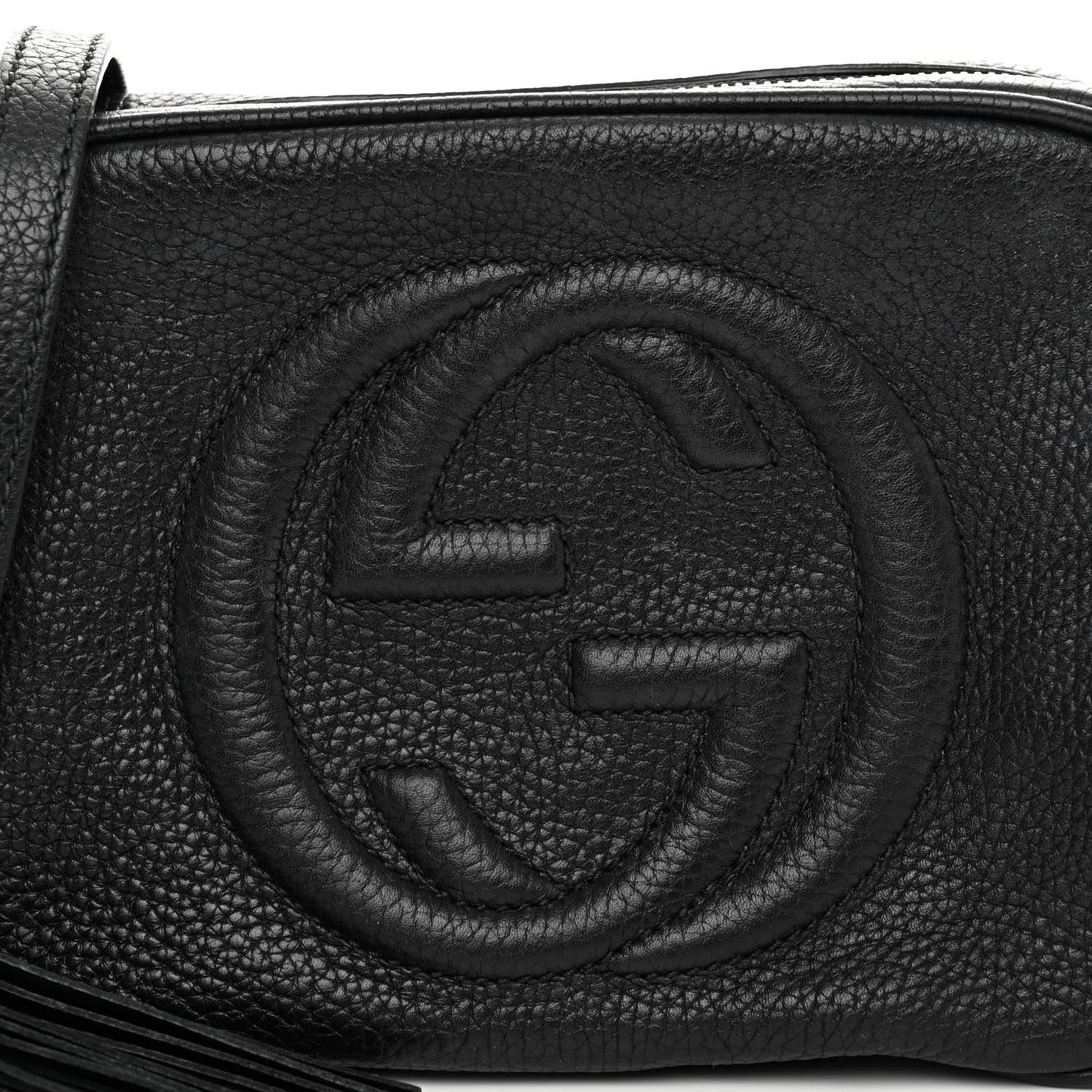 Gucci Pebbled Calfskin Small Soho Disco Bag Black 8 of 13