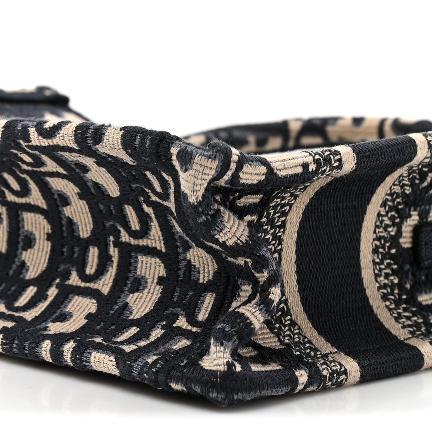 Oblique Mini Book Tote With Strap Blue Multicolor