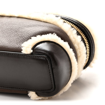 Bottega Veneta Calfskin Shearling Bang Bang Vanity Case Light Brown Teddy 10 of 10