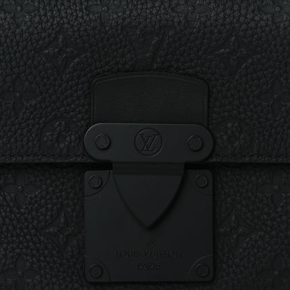 Louis Vuitton Taurillon Monogram S Lock Sling Bag Black 7 of 10