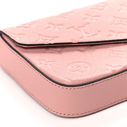 Louis Vuitton Empreinte Pochette Felicie Chain Wallet Rose Poudre 9 of 10