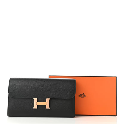 Hermes Epsom Constance Long Wallet Black 9 of 9
