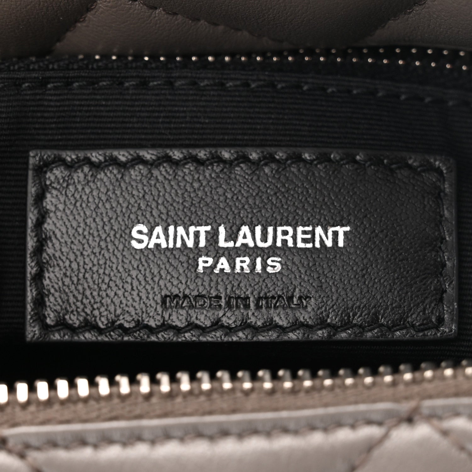 Saint Laurent Calfskin Y Quilted Monogram Small Loulou Bowling Bag Earth 5 of 10