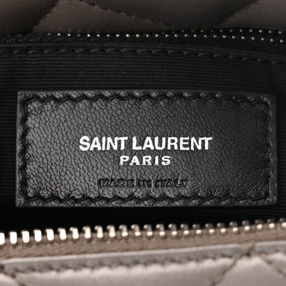 Saint Laurent Calfskin Y Quilted Monogram Small Loulou Bowling Bag Earth 5 of 10