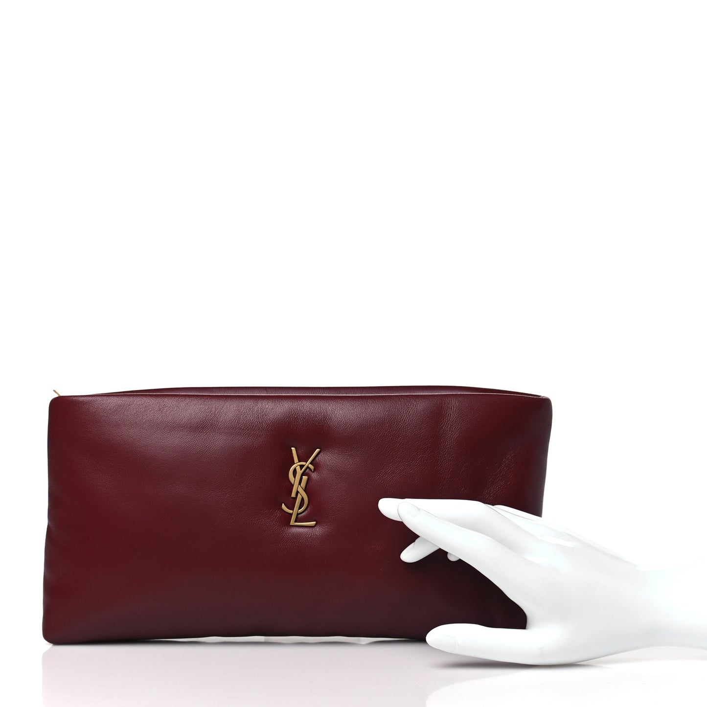 Lambskin Long Calypso Pouch Rouge Merlot