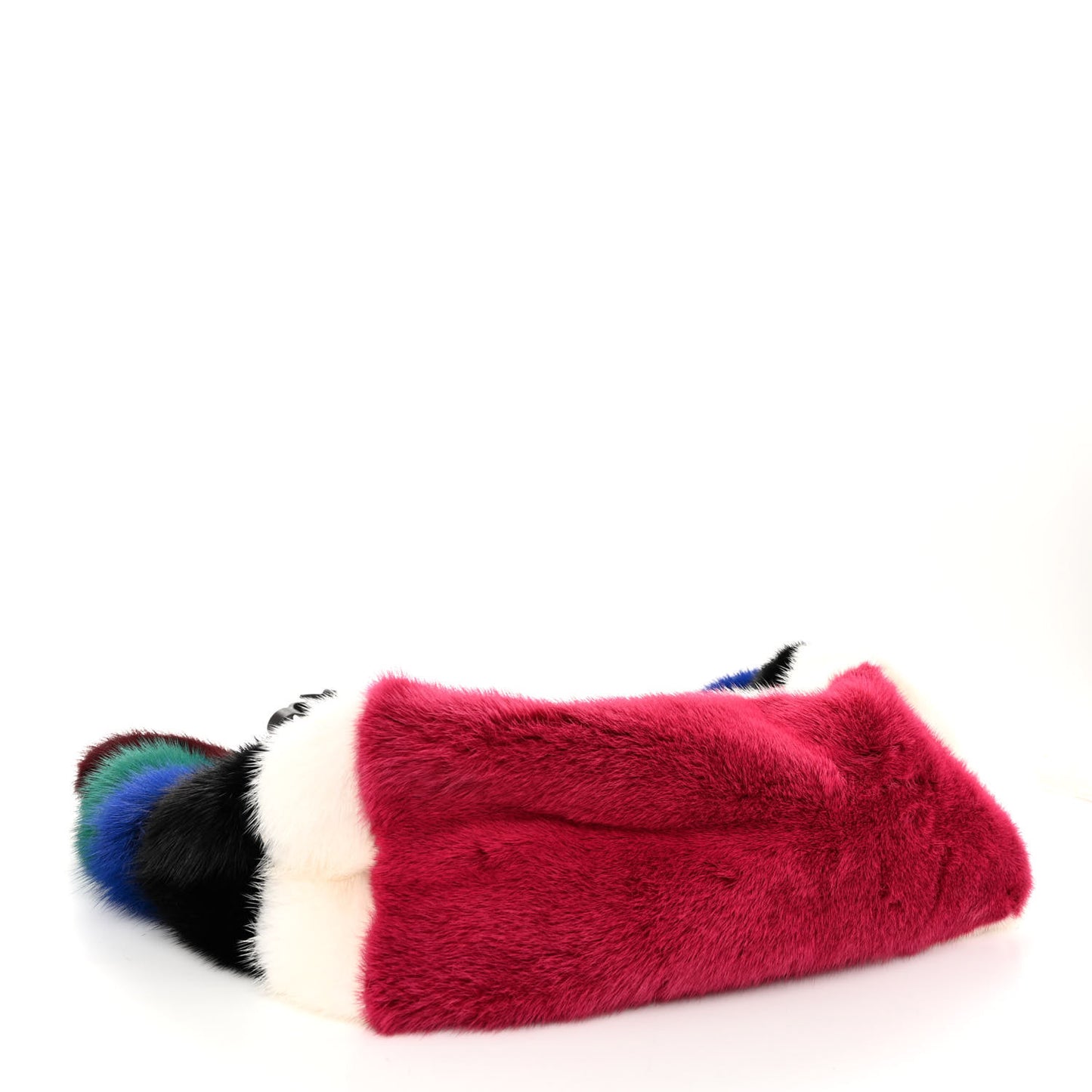 Mink Fur Rockstud Large Tote Multicolor