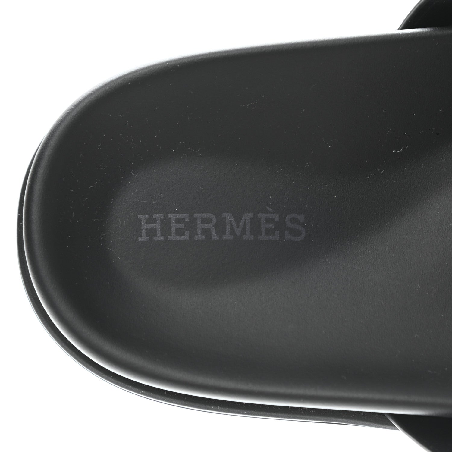 Hermes Calfskin Womens Chypre Sandals 38.5 Black 7 of 9