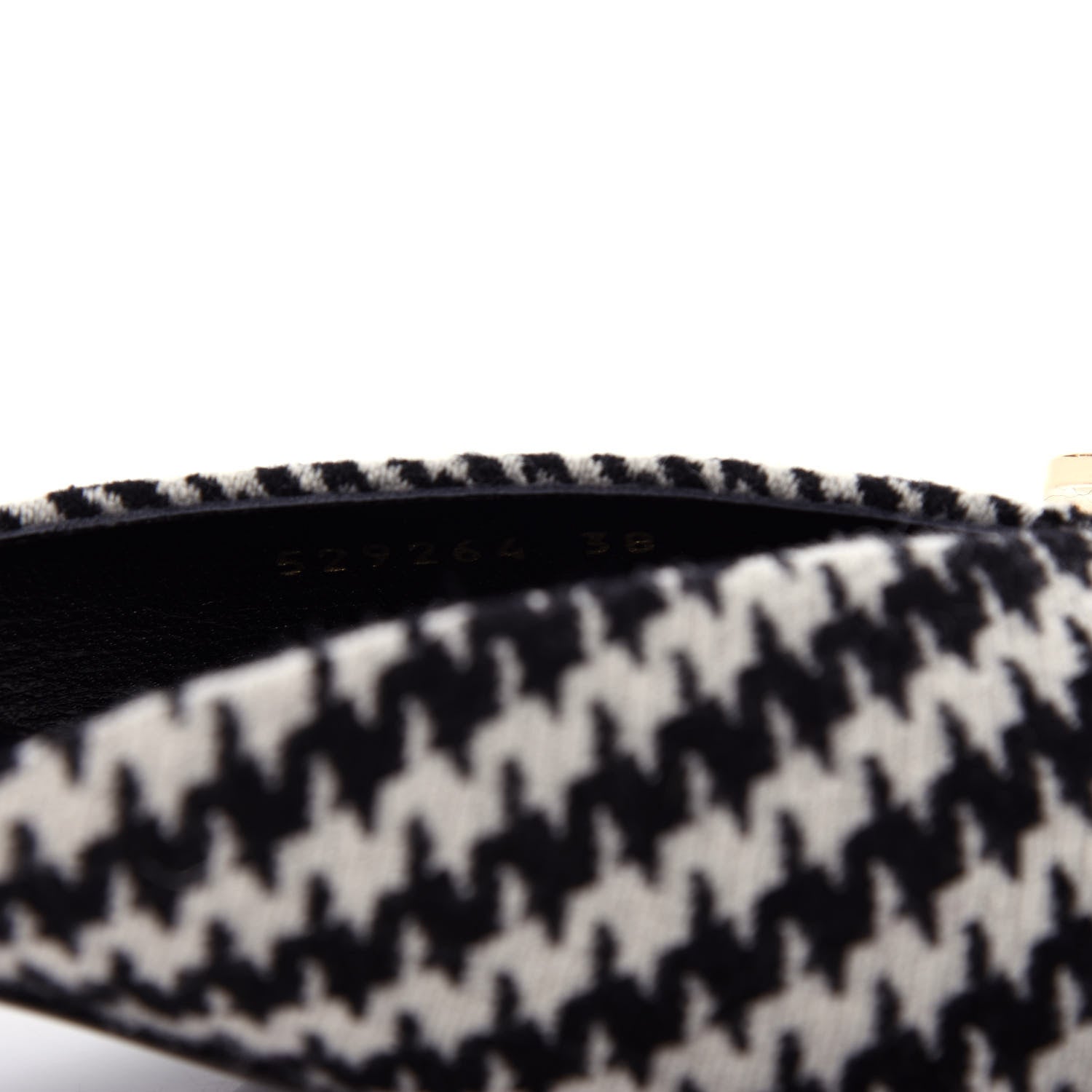 Balenciaga Stretch Tweed BB Houndstooth Pointed Toe Knife 40mm Mules 38 Black Ivory 10 of 12