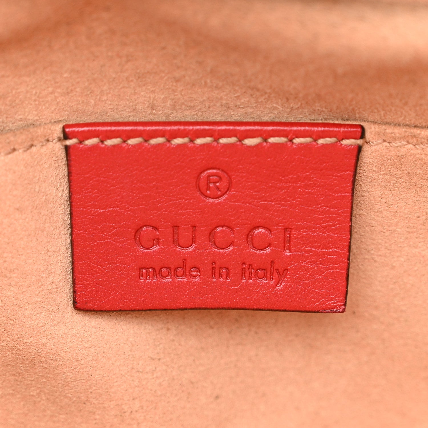 Gucci Calfskin Matelasse Small GG Marmont Chain Shoulder Bag Hibiscus Red 9 of 12