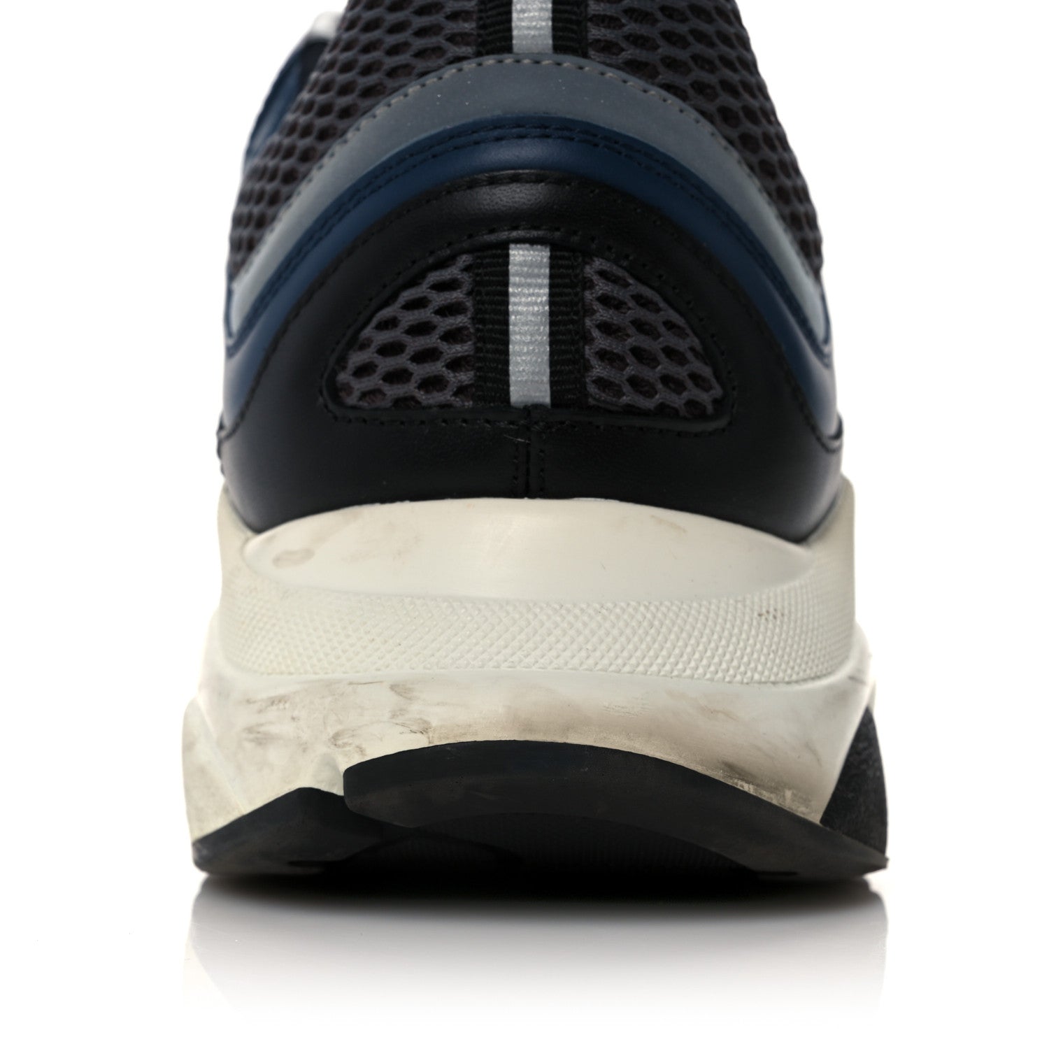 Christian Dior Technical Mesh Calfskin Mens B22 Sneakers 45 Blue Black 12 of 15