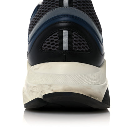 Christian Dior Technical Mesh Calfskin Mens B22 Sneakers 45 Blue Black 12 of 15