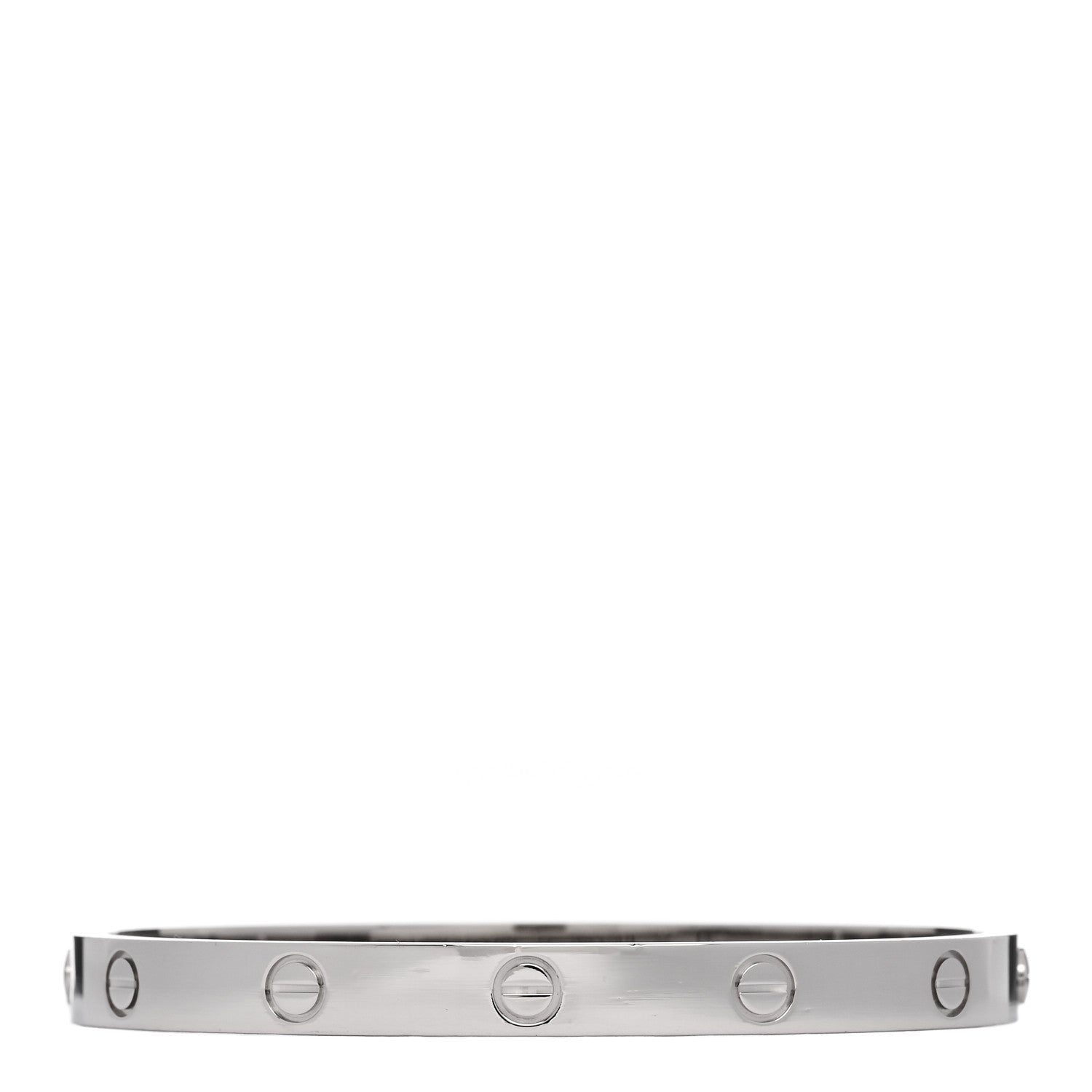 Cartier 18K White Gold LOVE Bracelet 18 2 of 9
