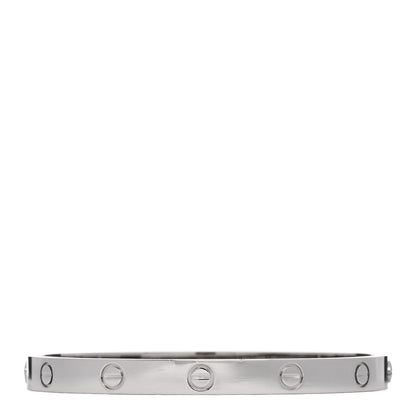 Cartier 18K White Gold LOVE Bracelet 18 2 of 9